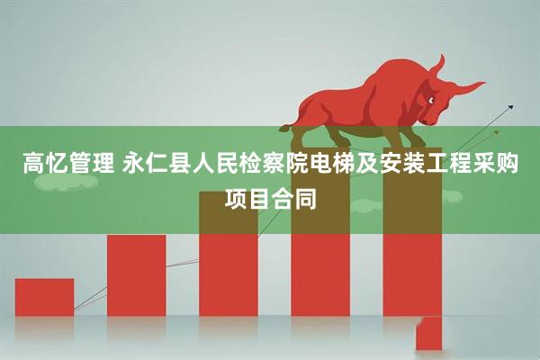 高忆管理 永仁县人民检察院电梯及安装工程采购项目合同