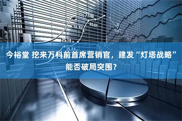 今裕堂 挖来万科前首席营销官，建发“灯塔战略”能否破局突围？